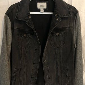 Washed Black Denim Jacket
